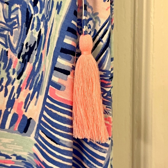 Lilly Pulitzer Margot Whisper Blue Yeah Buoy Dress XL - Picture 5 of 7